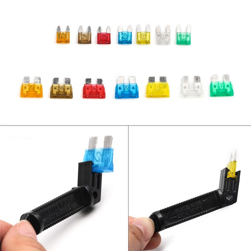 242PCS Automotive Blade Fuse Assortment Box, Mini & Standard Medium Size Car Fuses 5A-30A Vehicle Replacement Fuse Kit