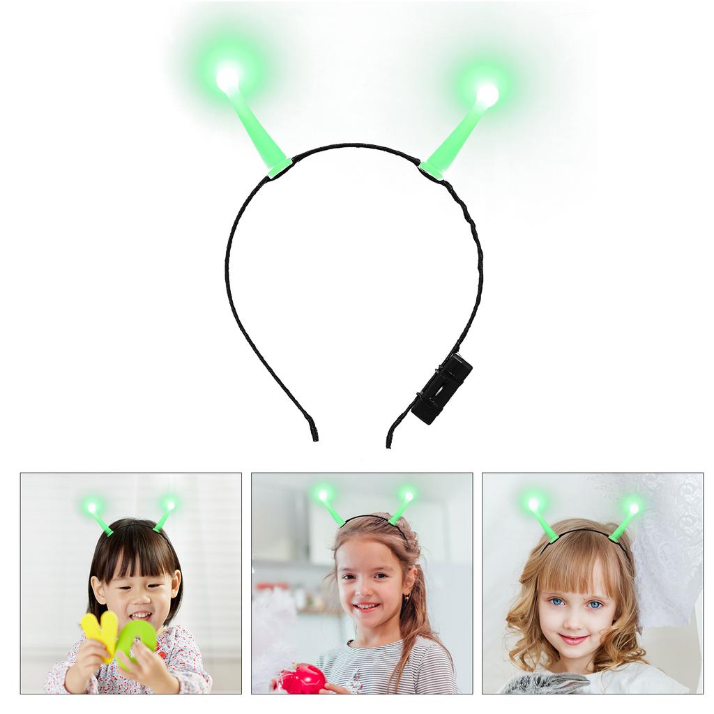 Abbigliamento Fascia per capelli aliena luminosa Topper per capelli Abbigliamento donna Uomo Costumi di Halloween per bambini