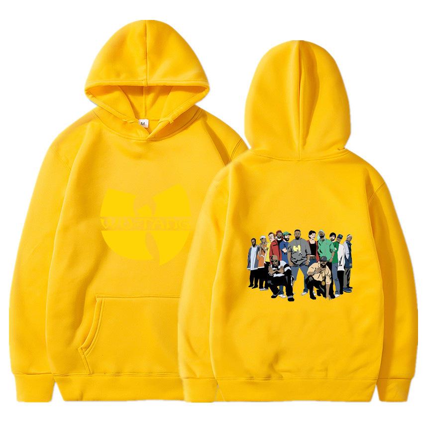 Popular sweater men's and women's autumn and winter animation periphery Wu-Tang hooded pullover a hair