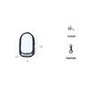 18.5cm Cotton Doll Pull Figure Blind Box Stroller Bag - Dustproof, Thickened, Clear PVC Hanging Doll Bag