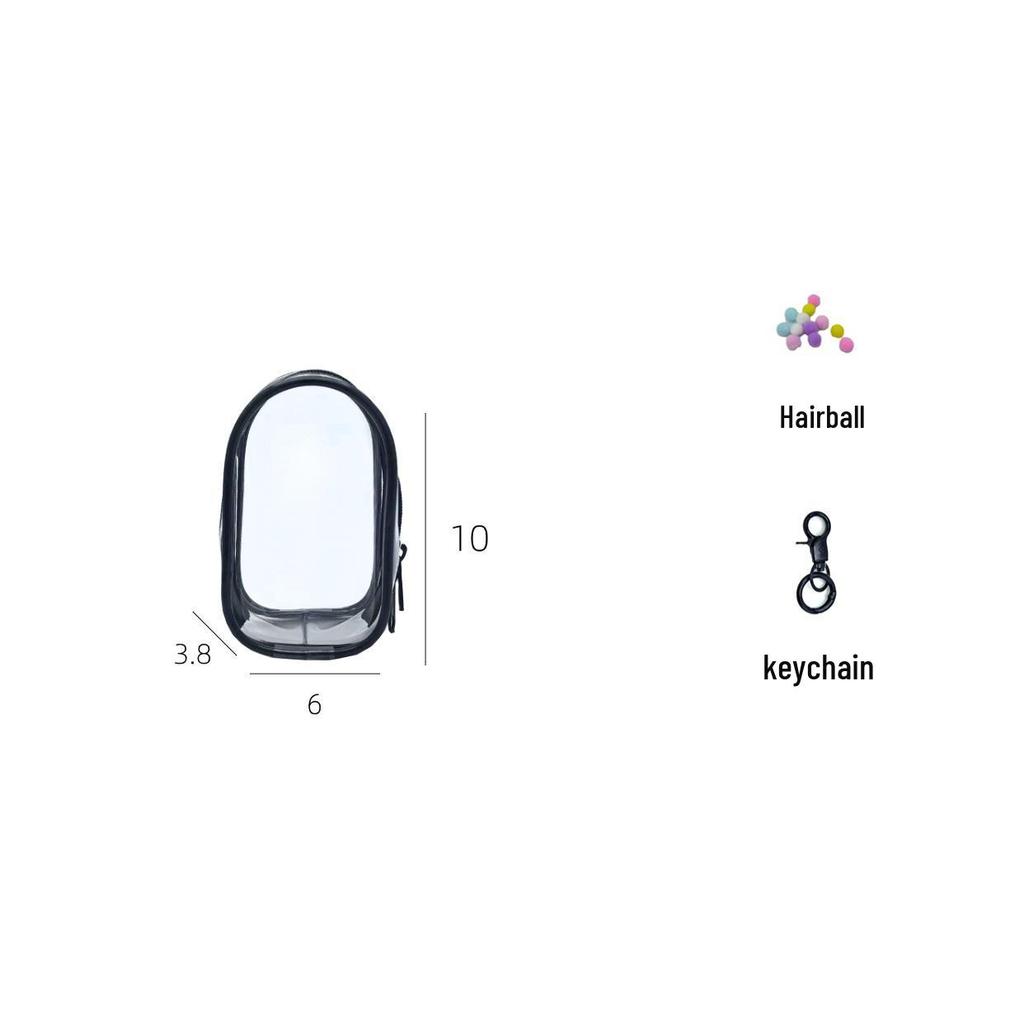 18.5cm Cotton Doll Pull Figure Blind Box Stroller Bag - Dustproof, Thickened, Clear PVC Hanging Doll Bag