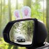 1pair Car Interior Decoration Plush Rabbit Ears Design Car Mirror Ornament Automotive Charm Car Interior Accessories