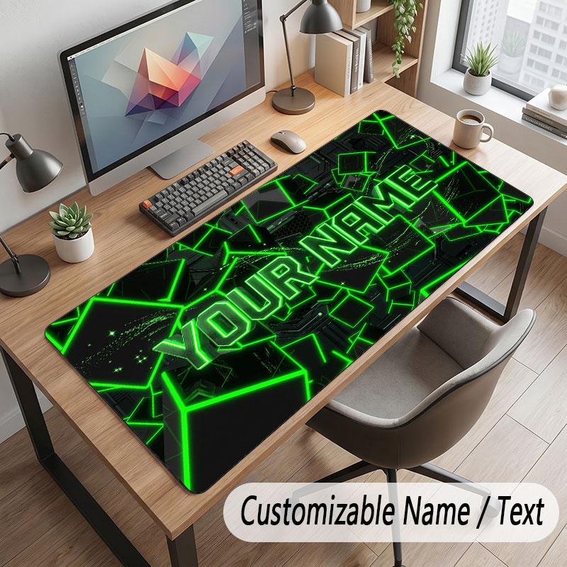 Neonowy Kolorowy Motyw Spersonalizowana Podkładka pod Mysz Personalizowany Nadruk Imię Tekst Mata na Biurko do Domowego Biura Dekoracja Stołu