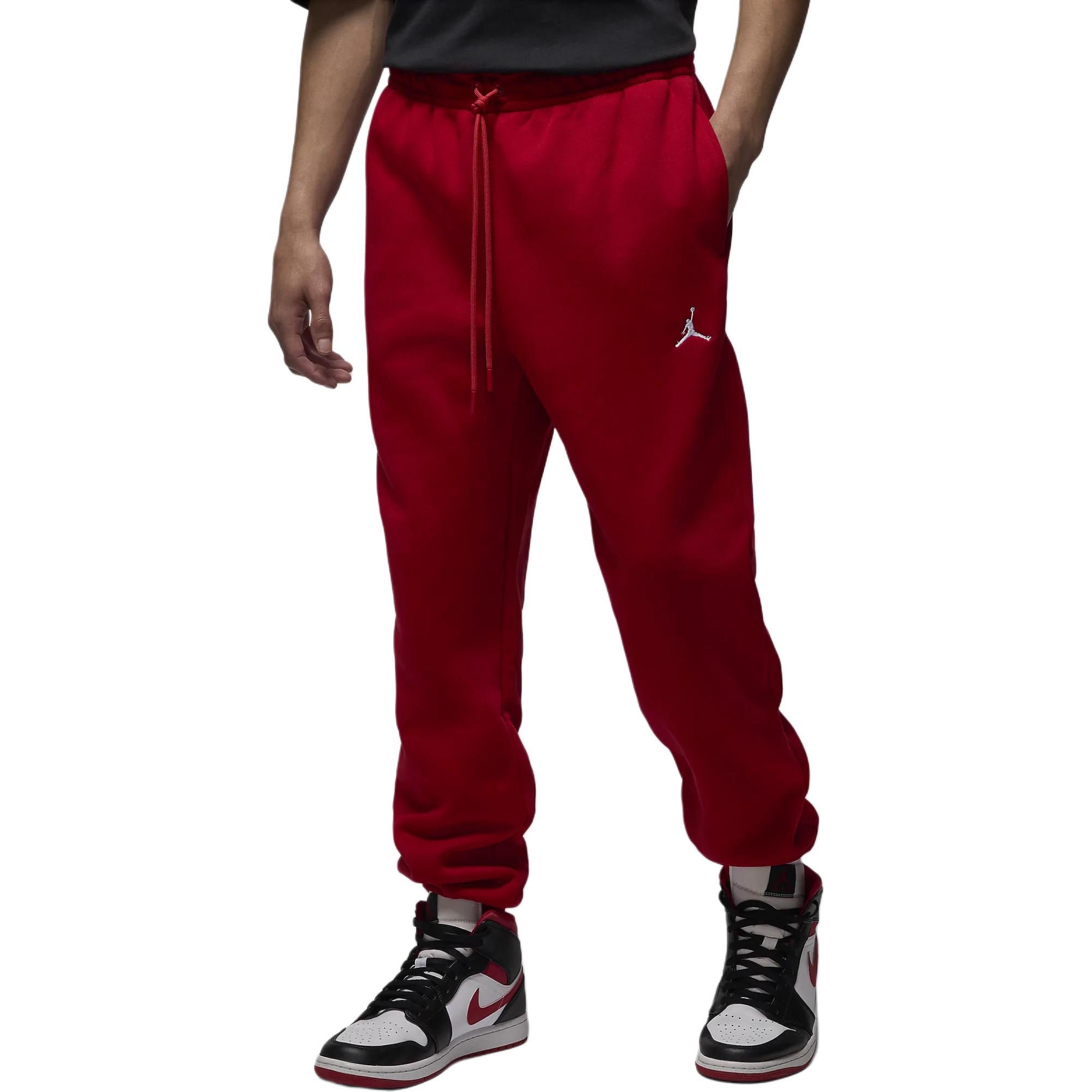 

Jordan Solid Color Comfortable Soft Skin-Friendly Knitted Sports Pants Men Bottoms Red FV7277-687 L