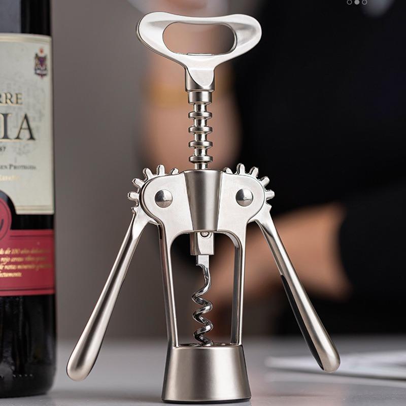 Stainless Steel Multi-Function Beer Bottle Opener and Wine Corkscrew Bar Tools for Home Kitchen Party Bar Use
