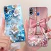 For Samsung Galaxy M10 M20 M30 Case Luxury Butterfly Tree Painted Cover Soft Slim Phone Case For Samsung M10 M20 M30 Fundas Bags