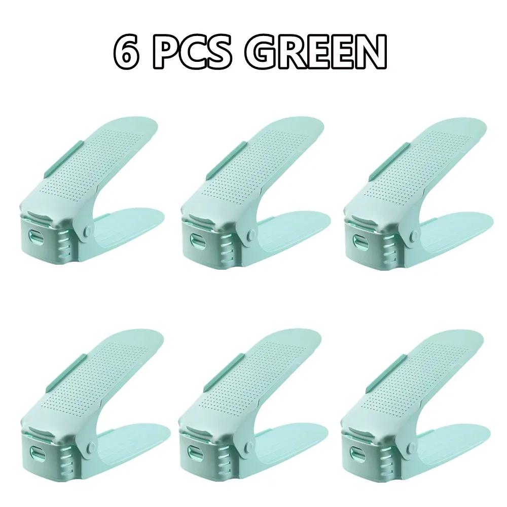 6/8/12/14Pcs Adjustable Shoe Organizer Shoe Support Rack,Space Saving Shoe-Shelf for Closet,Shoe Organizer Shoe Rack for Cabinet