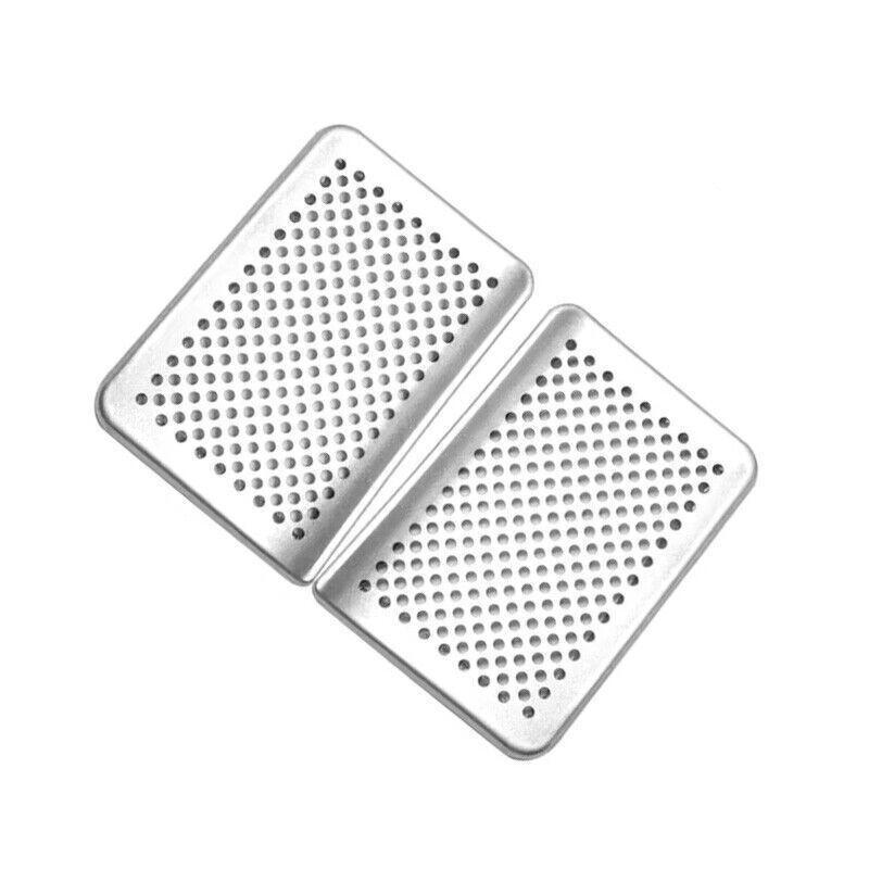 For Hyundai Santa Cruz 2022-2025 Silver Steel Front Reading Light Speaker Cover