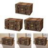 Vintage Holz-Aufbewahrungsbox Schatztruhe Rechteckig Sammlerstück Behälter Geschenk