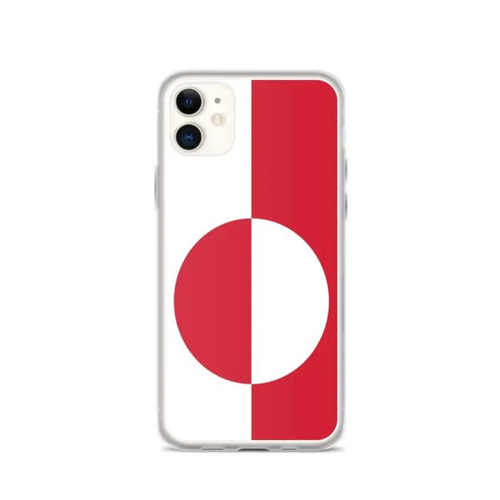 Coque Pour iPhone - PIXELFORMA - iPhone 11 - Drapeau Du Groenland - Silicone Souple - Design Léger
