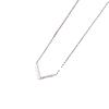 Elegant V-Shaped Pearl Necklace: Women's 925 Sterling Silver with 18K Gold Plating, Light Luxury Design, Versatile Clavicle Chain