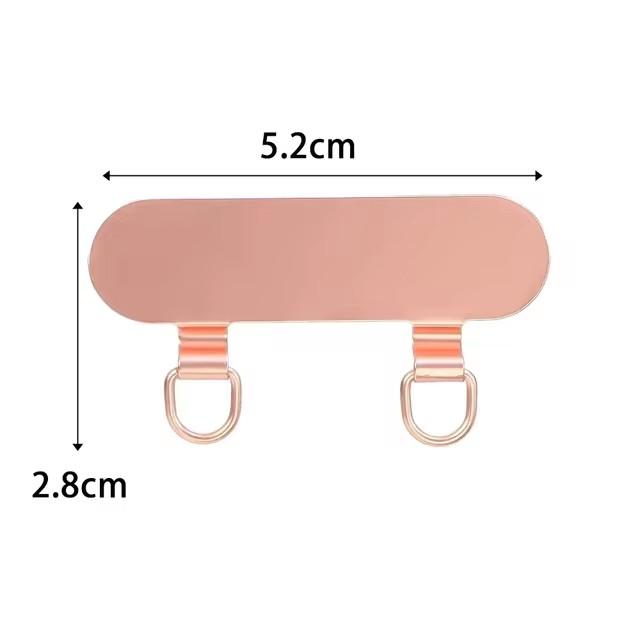 New Ultra-thin Stainless Steel Phone Tether Patch Replacement Phone Straps Gasket Sturdy Cellphone Safety Metal Connect Piece