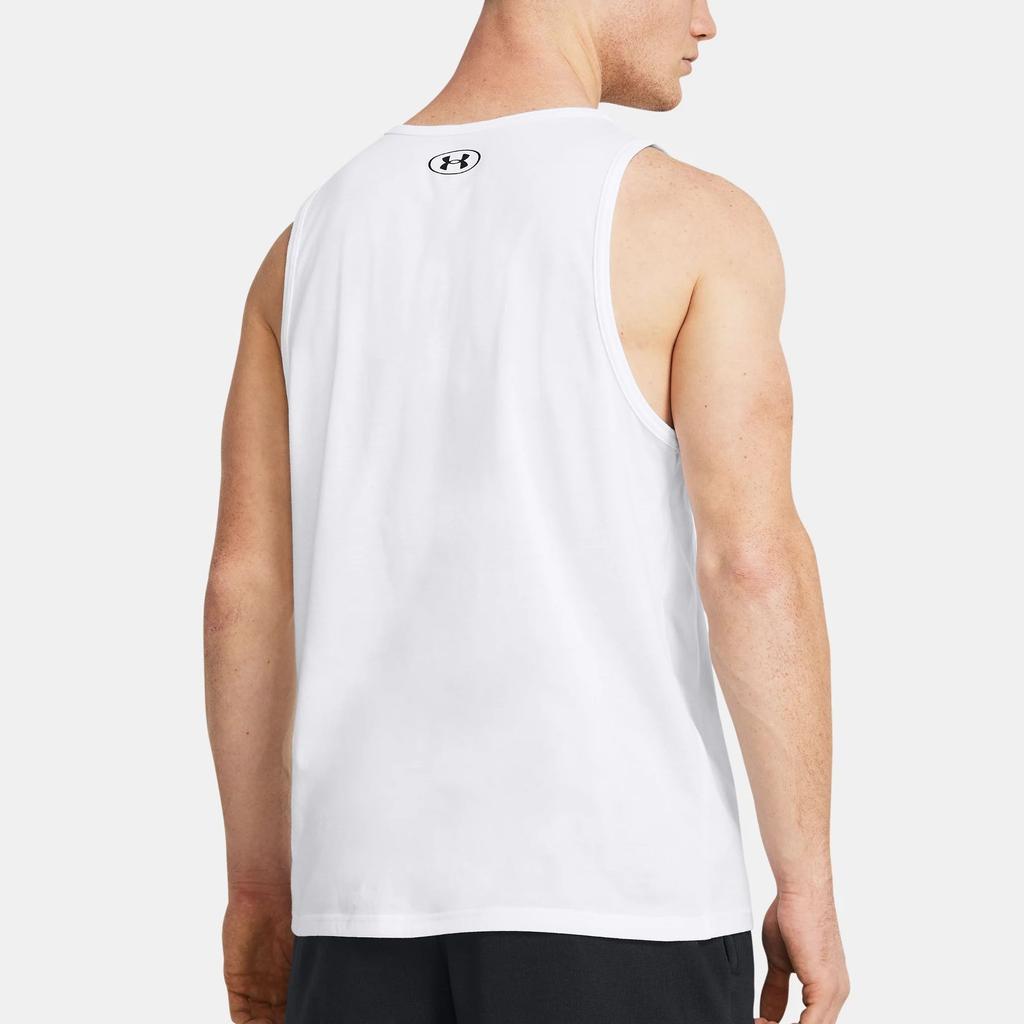Under Armour Pánské tílko s kapucí bez rukávů UA Sportstyle s potiskem loga Bílé 1382883-100