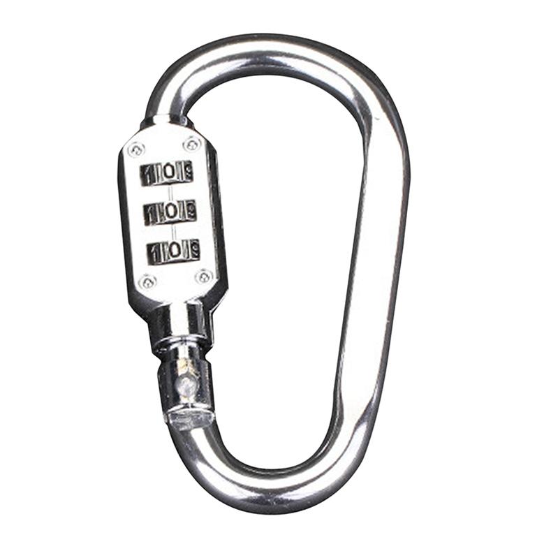 Outdoor Security Lock Buckle Backpack Password Lock Hanging Buckle Helmet Carabiner