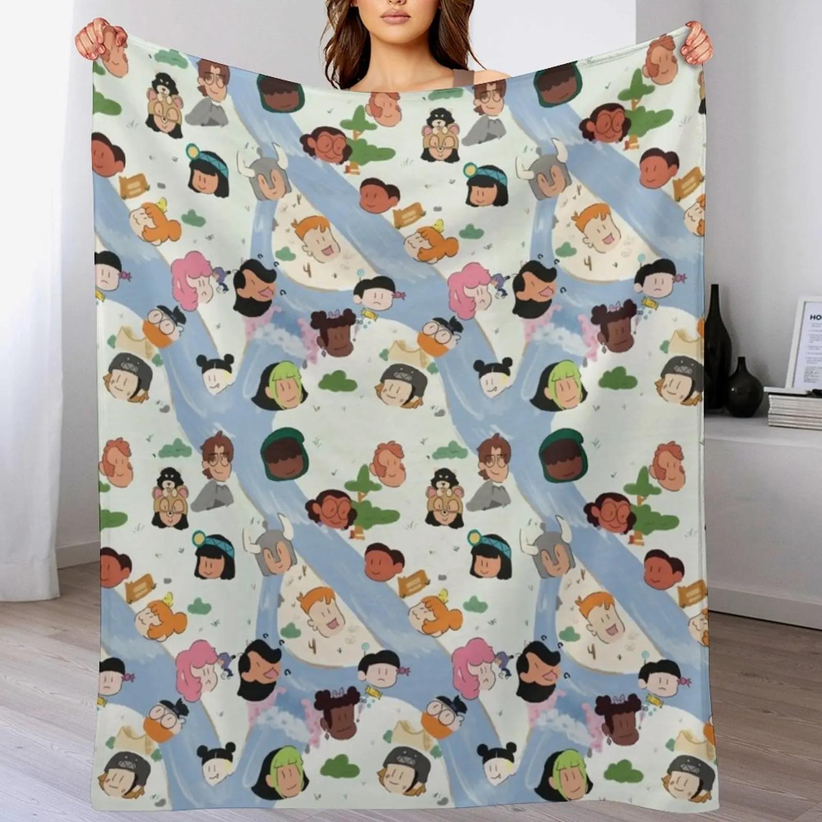 Craig of the Creek Map Pattern Throw Blanket Elegant Warm Throw Blanket for Hotel Home 102x76cm(40x30in)