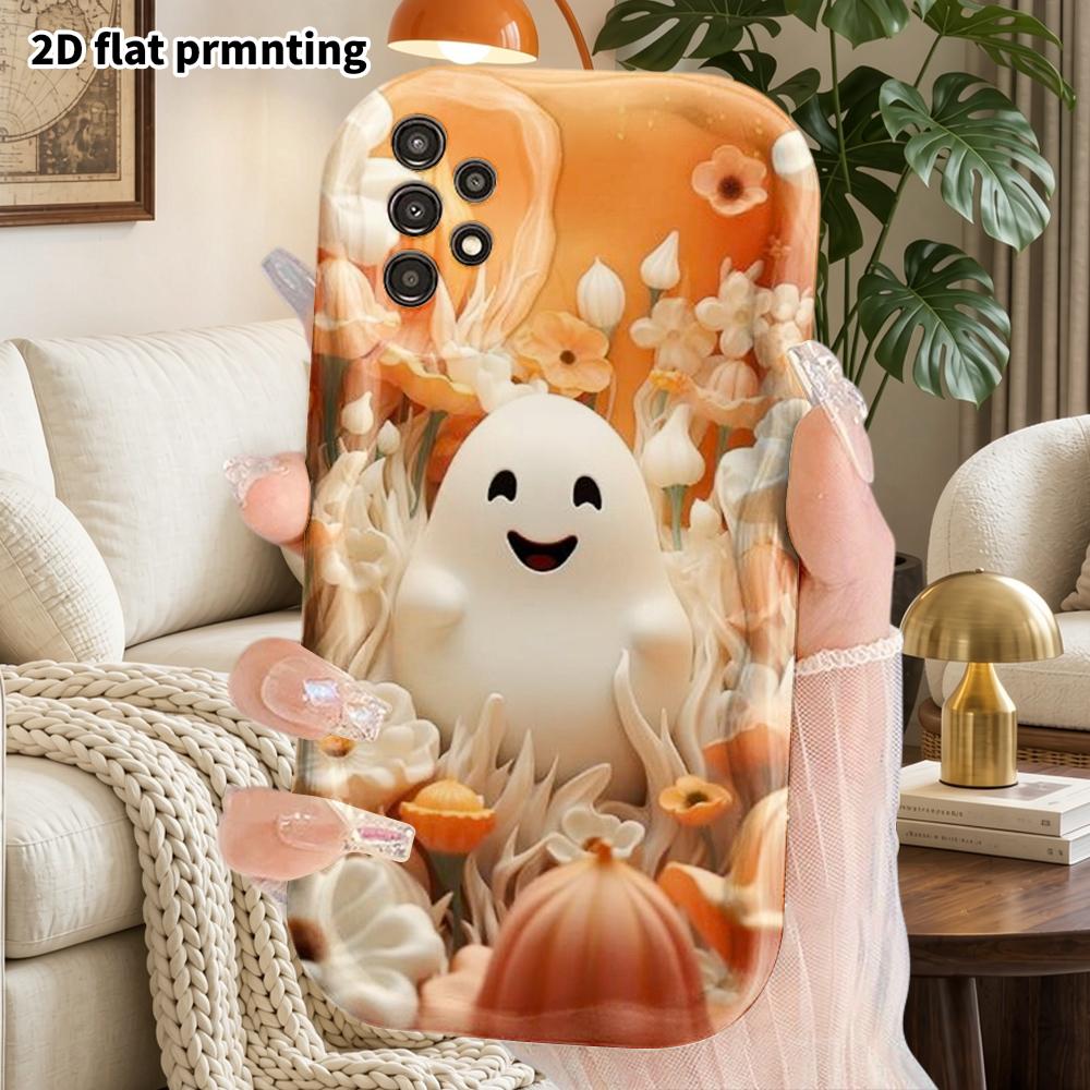 Phone Case: 2D Flat Samsung Galaxy A34 A35 M05 M06 S20 S22 S21 FE Plus 5G Protective Case, Couples Style, Smiley Face Healing, Christmas and Halloween