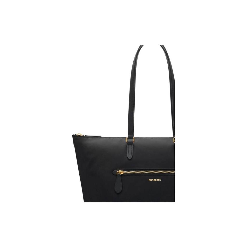 Burberry Metal Letter 3D Logo Tote Bag Shopping Bag Women Tote Bags Black 81092721