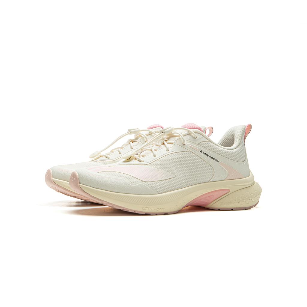 Li Ning Comfortable Versatile Durable Low-Top Kids Running Shoes Kids Running Shoes Off-White YKFU126-2
