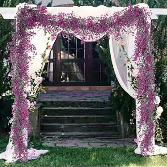 Multicolored Seasonal Vines 1.8M Artificial Ivy Vines, Halloween Garland Hanging Plastic Leaves Vine, UV Resistant Flexible for Porch Greenery Indoor