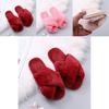 Eye-catching Women's Fluffy Slippers Soft Fur Summer Mules Shoes In Red
