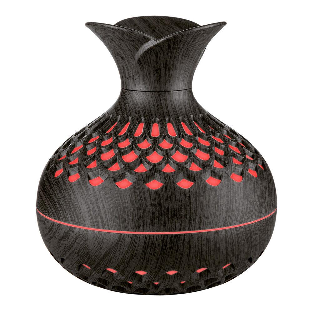 Air Freshener Aroma Humidifier Air Purification Compact And Portable Flower Vase Home Office Night Light Flower Wood Grain