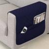 Double Pocket Sofa Side Cover Water Repellent Sofa Armrest Slipcover Solid Color Dust-proof Chair Armrest Storage Bag for Home
