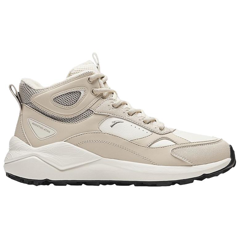 Anta Comfortable Plush Non-Slip Warm High-Top Casual Shoes Women Sneakers Mica 922448910-3