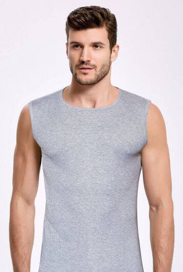 Principio 1016 Canottiera da Uomo Grigia da Ciclismo 3 Pezzi