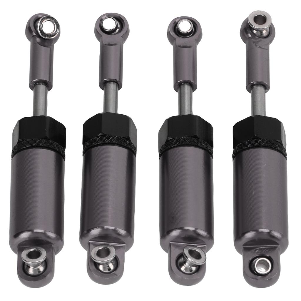 4pcs Set Metal Adjustable Shock Absorber for MN 1 16 Remote Control Car Model Upgrade PartsTitanium Color