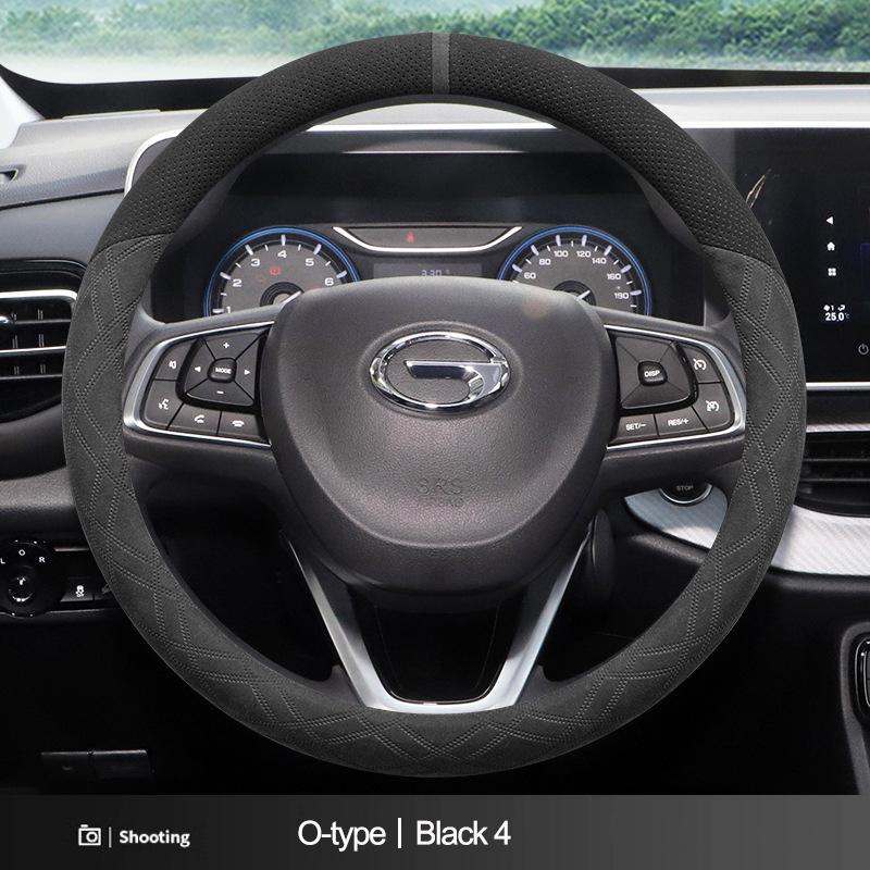 Suede Car Steering Wheel Cover Decoration Handle Wrap For GAC Trumpchi GS4 Plus Empow M8 M6 Pro GS3 GA4 GA6