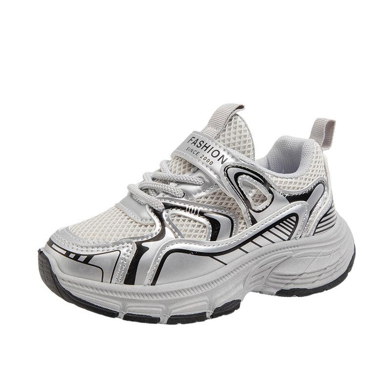 Boys' Sports Shoes 2025 Spring and Autumn New Children's Net Shoes Fashion Casual Shoes Mesh Breathable Girls Dad Shoes Tide