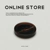 5Pcs Fine Edge Resin Four-Eye Button Black Coffee Double-Sided Coat Jacket Button Suit Trench Coat Accessories