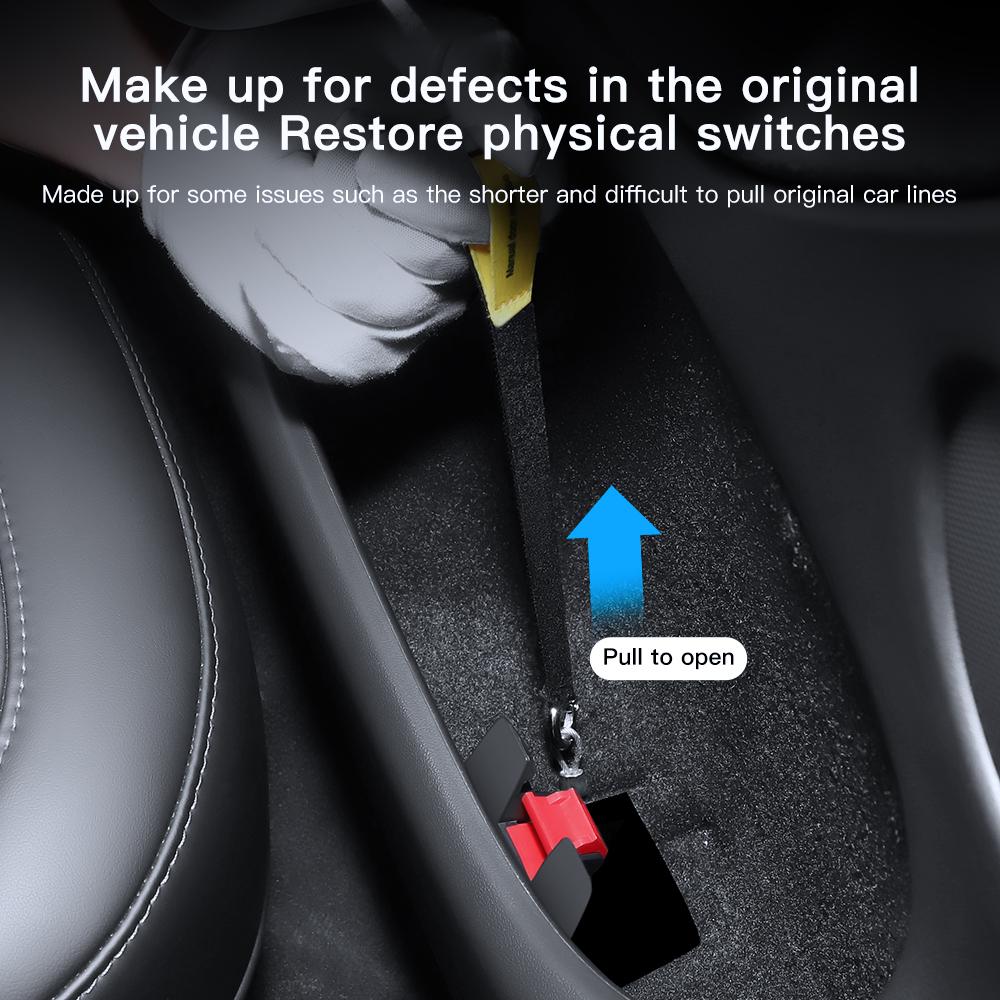 YZ För Tesla Model 3 Highland Model Y 2019-2025 Bakdörr Nödrep Förlängd Manuell Dörröppning Nödsäkerhet