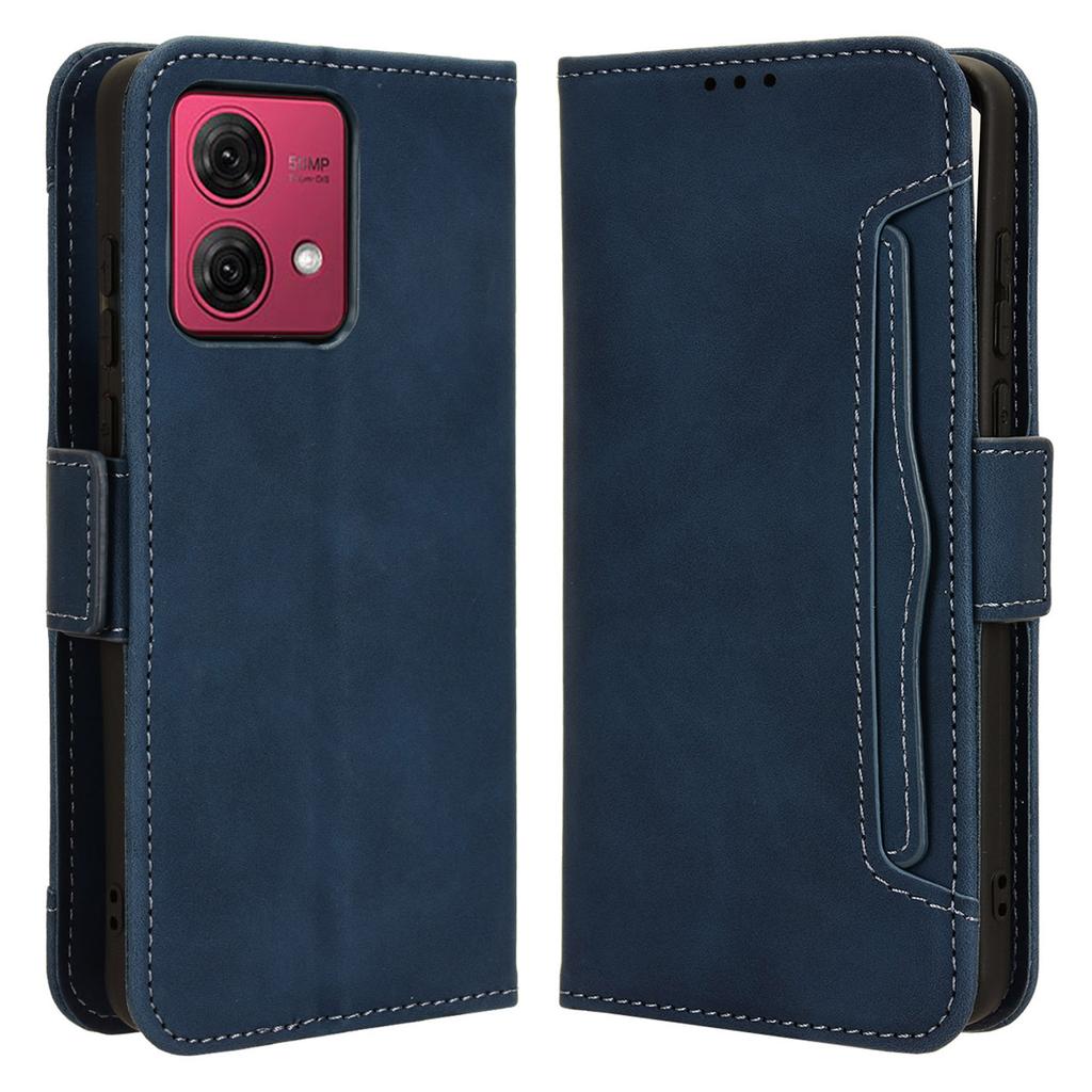 For Motorola Moto G84 5G Case Multiple Card Slots Anti-drop Leather Phone Cover