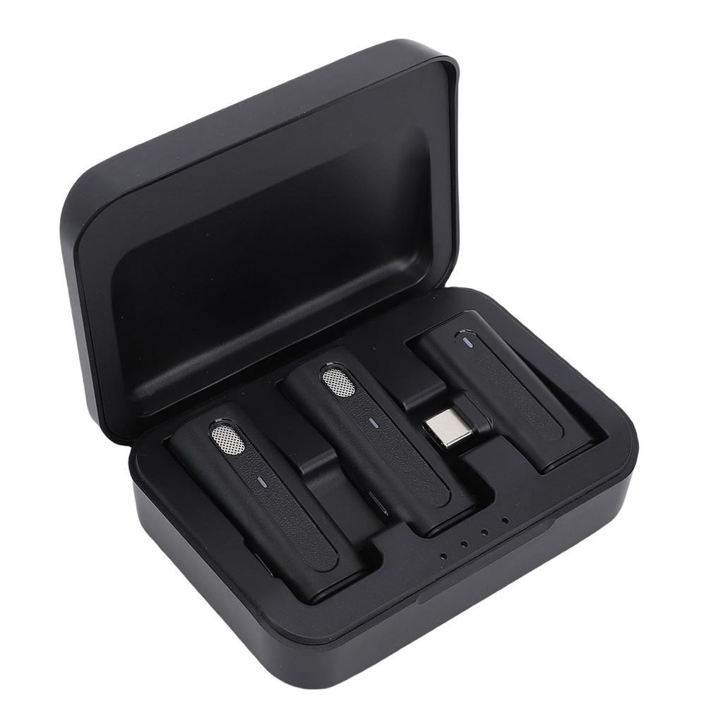 Lavalier Microphone System USB C Wireless Lapel Mic for Camera PC Smartphone Interview Recording Video Live Streaming