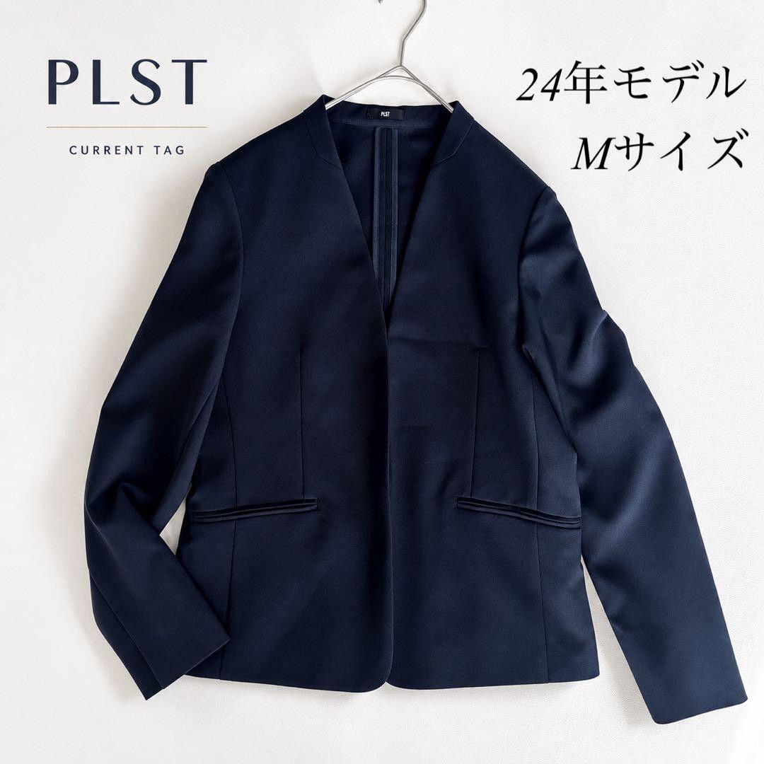 [Current Tag] 24SS PLST Collarless Jacket Navy M Washable