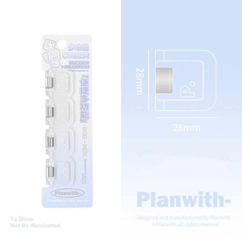 4/6Pcs Mini Multifunctional Clip Can Stand Upright Storage Clip Binding Clip File Clip Binding Paper Handbook Clip Sealing Clips