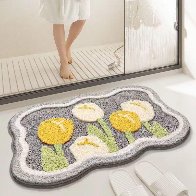 Cashmere Imitation Floor Mat for Home Use, Non Slip Living Room, Kitchen, Bedroom, Children's Room, Floor Mat