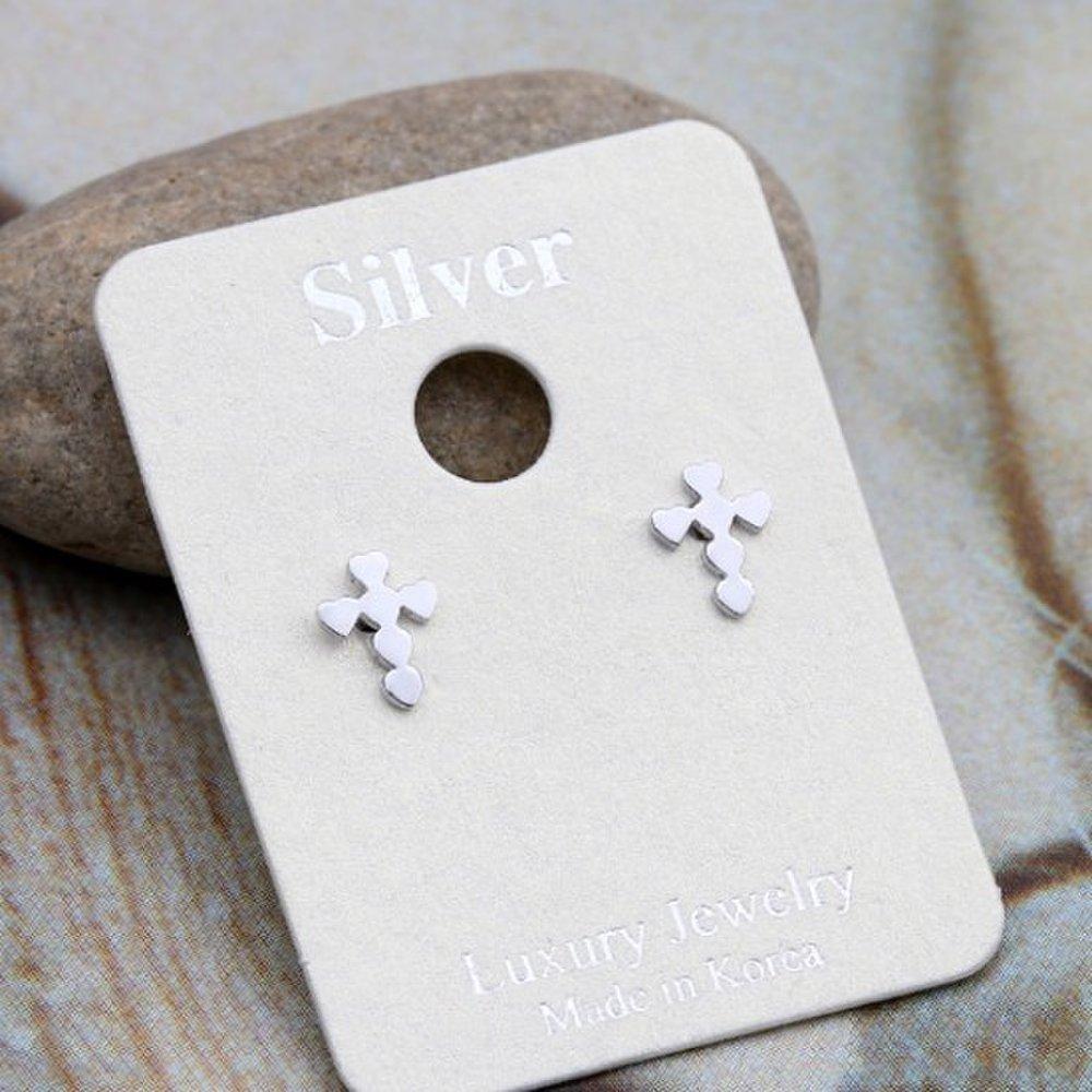 [Dijaxo] Women's Daily Accessory Heart Cross Earrings