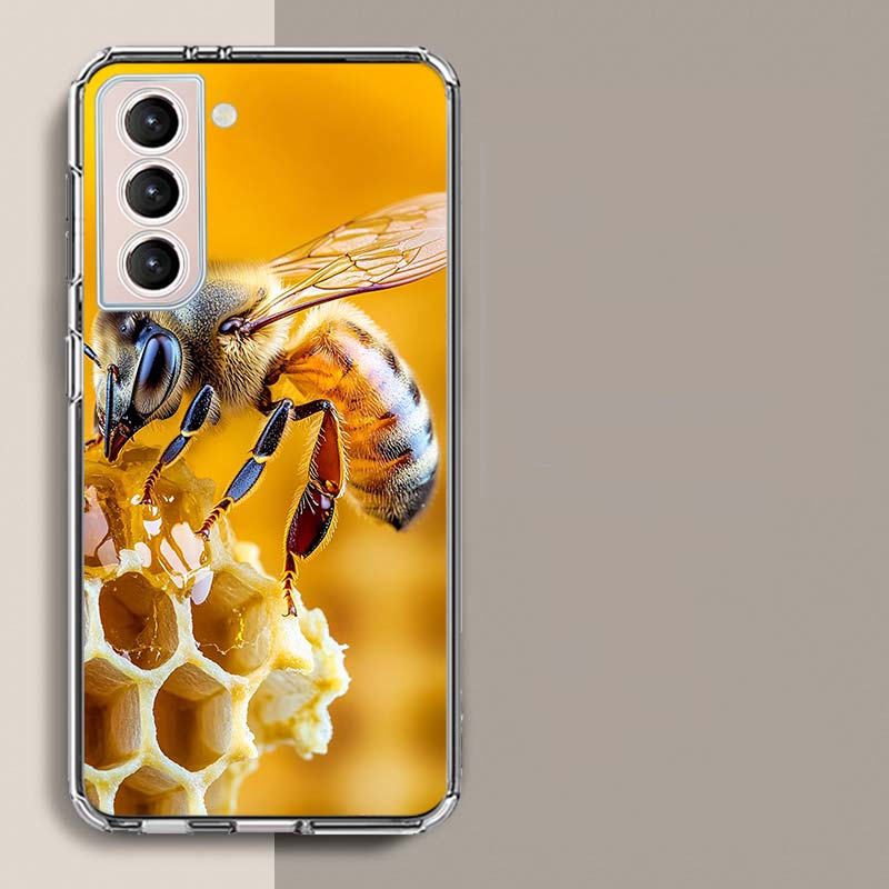 Bees and Honey in the Honeycomb Phone Case For Samsung A16 A26 A36 A56 A17 A15 A25 A35 A55 A14 A24 A34 A54 A04S A05S Galaxy Note