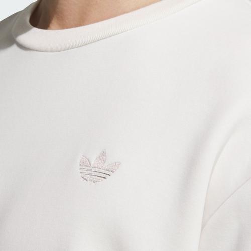 Adidas Originals Sports Casual Crewneck Pullover Sweatshirt, Unisex, White