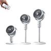 Standing Fan with Quiet DC Motor 90° Oscillation 3 Speeds Remote Control USB Power Adjustable Height for Bedroom Living Room Office Dormitory