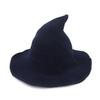 Cappello da Strega da Donna Vintage per Costume Cappello in Lana Lavorata a Maglia Festa Coseplay Maschera Cappello da Strega Decorazione Prop di Halloween