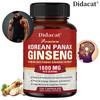 Didacat Koreanischer Panax Ginseng Nahrungsergänzungsmittel 1600mg pro Portion, Premium Koreanischer Roter Ginseng Extrakt, 120 Kapseln