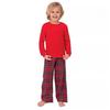 Christmas Family Matching Pajamas Set Long Sleeve Pullover Top Plaid Pants Pjs Sleepwear Set Soft Holiday Loungewear for Women Men Kids