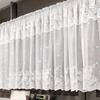 Double Row Lace Curtain Through Rod Lace Short Curtain Finished Curtain Bay Window Kitchen Partition Curtain Window Screen
