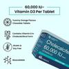 Carbamide Forte Vitamin D3 60000 IU Capsules | Vitamin D3 60k Supplement | Cholecalciferol 60000 IU Vitamin D3 Supplement - 40 Tablets
