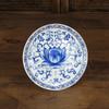 1PCS ceramic lotus supply plate household Buddha supply blue and white porcelain fruit plate Buddha utensils and ornaments