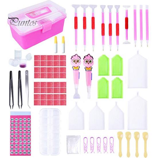 

121Pcs 5D DIY Алмазная картина Вышивка Крестом Ручка Пинцет Набор