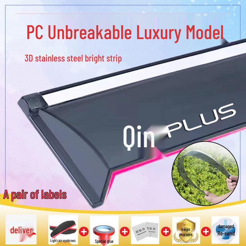 Rain Guards for BYD Qin PLUS, Qin EV, and Qin Pro Car Windows